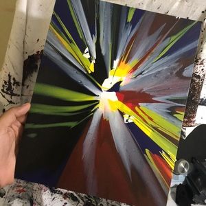 AstroGlaze 14 in x 11 in painting